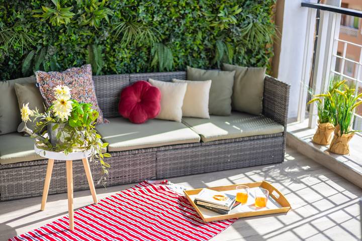 Loft voor 7 personen, with terras and tuin as well as uitzicht op zee in Alicante