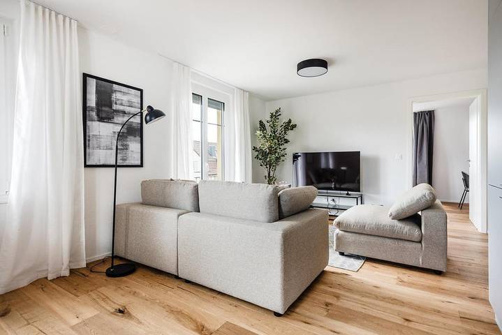 Gîte pour 4 personnes, avec Balcon ainsi que Terrasse et Jardin à Arbon - 3