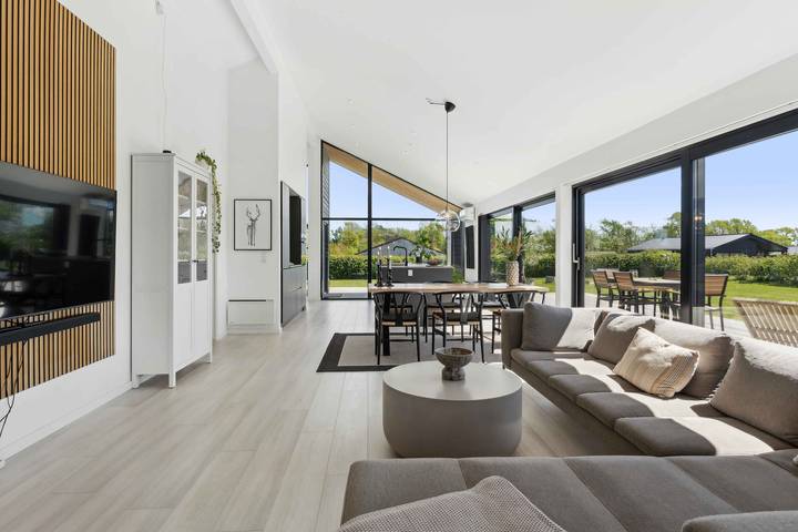 Ferienhaus mit Meerblick für 6 Personen, mit Garten und Seeblick sowie Terrasse auf Langeland