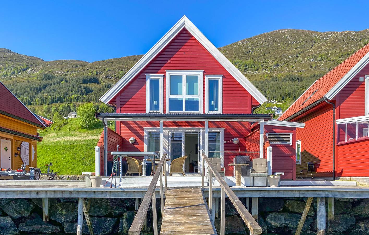 Ferienhaus für 4 Personen mit Terrasse in Gursken, Sande (Norwegen)