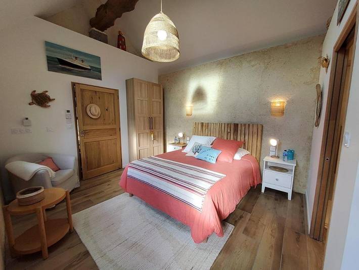 Chambre d’hôte pour 2 personnes, avec Terrasse et Vue à Pleumeur-Bodou