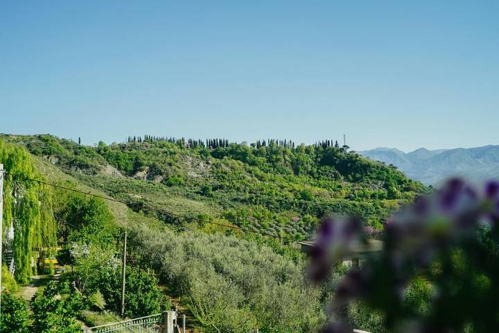 Maison d’hôte pour 2 personnes, avec Balcon et Terrasse ainsi que Jardin et Vue sur le lac dans Gjirokastër