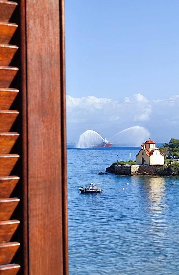 Gîte pour 2 personnes, avec balcon et vue dans Gytheion