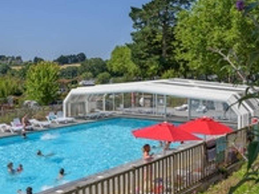 Flower Camping Le Conleau - Mobilhome 6 personas - Mobil-home 35m² Comfort (3 habitaciones) + Clim + terraza semi-cubierta + Tv + Lv in Vannes, Côte des Mégalithes