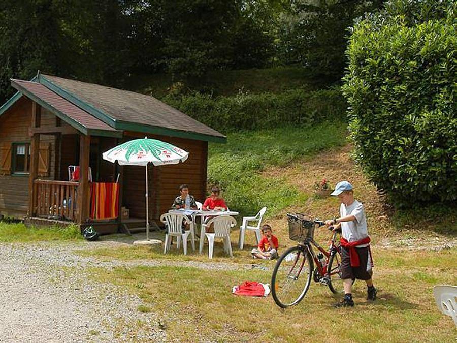 Camping Pont du Dognon - Chalet 5 persons - Olga without sanitary facilities in Saint-Laurent-les-Églises, Limoges region