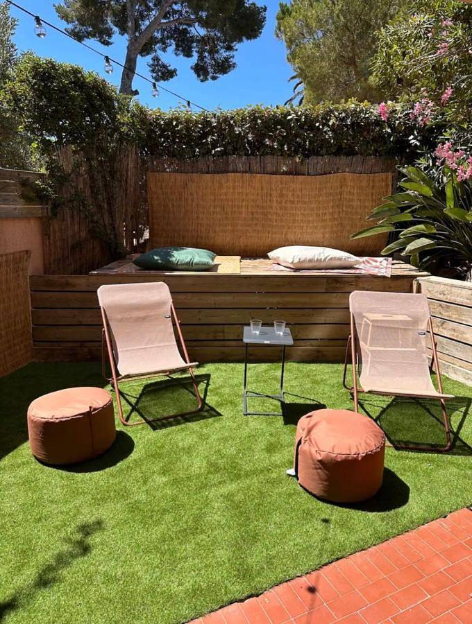 Appartement de vacances pour 3 personnes, avec terrasse et jardin