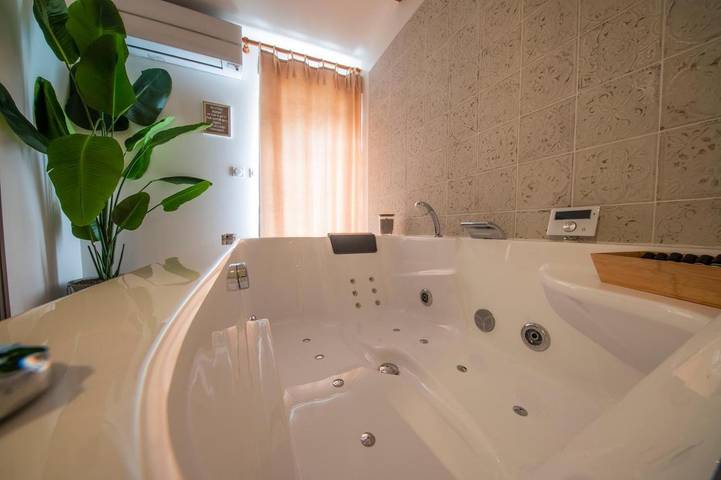 Gîte pour 3 personnes, avec Jacuzzi ainsi que Terrasse et Vue dans Varambon