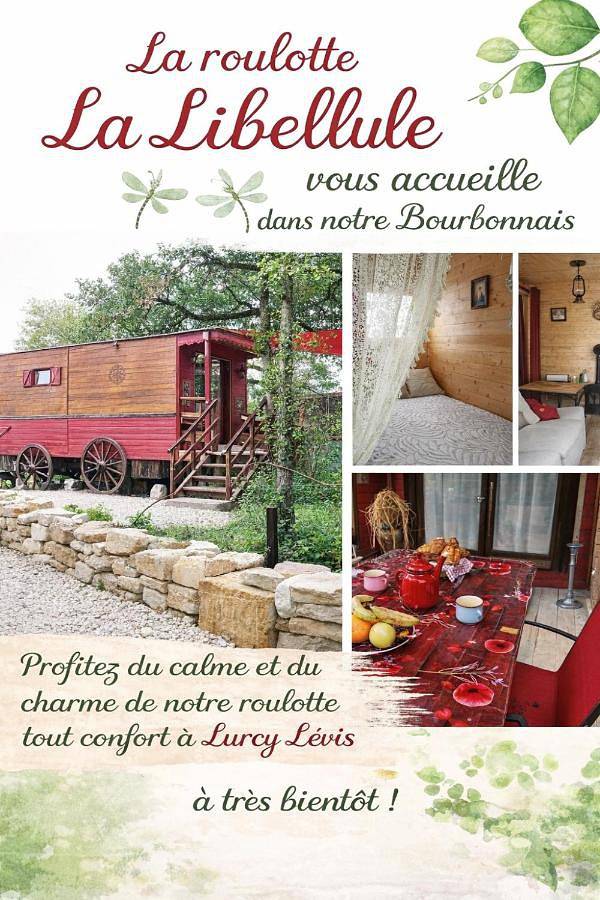 Location de vacances pour 4 personnes, avec terrasse et vue à Lurcy-Lévis