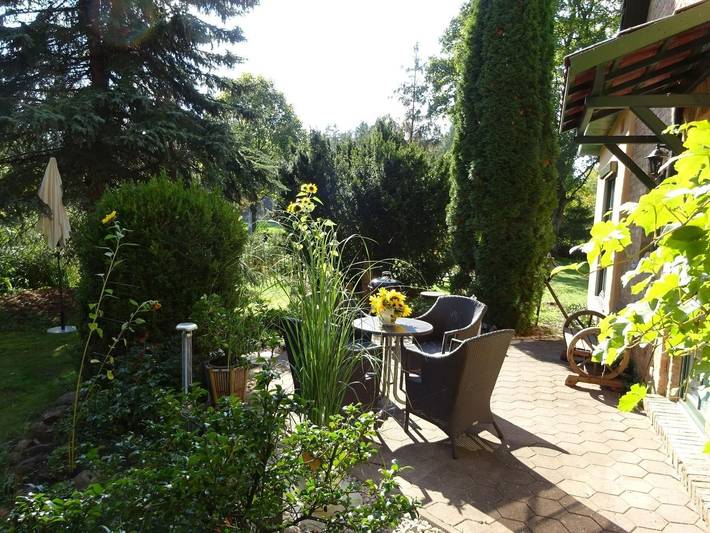 Ferienwohnung für 6 Personen, mit Terrasse und Garten sowie Ausblick in Templin