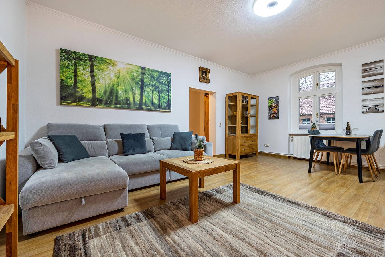 Ganze Wohnung, Ferienwohnung 'Storchenzimmer' mit Gemeinschaftsterrasse und Wlan in Buchholz, Müritz