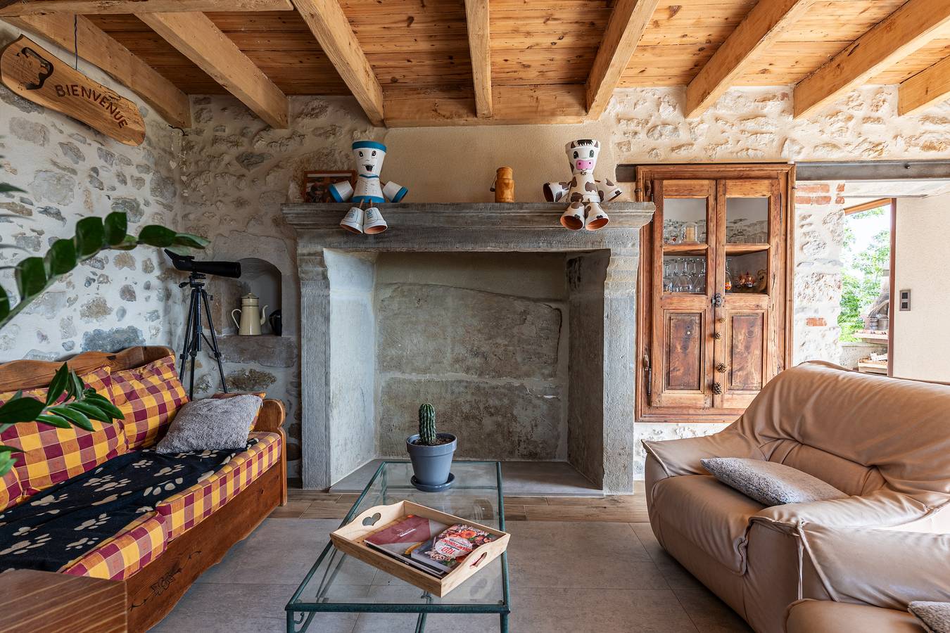 Gästehaus 'Chambre Verte' mit Bergblick, privater Terrasse und gemeinsamem Garten in Moye, Annecy und Umgebung