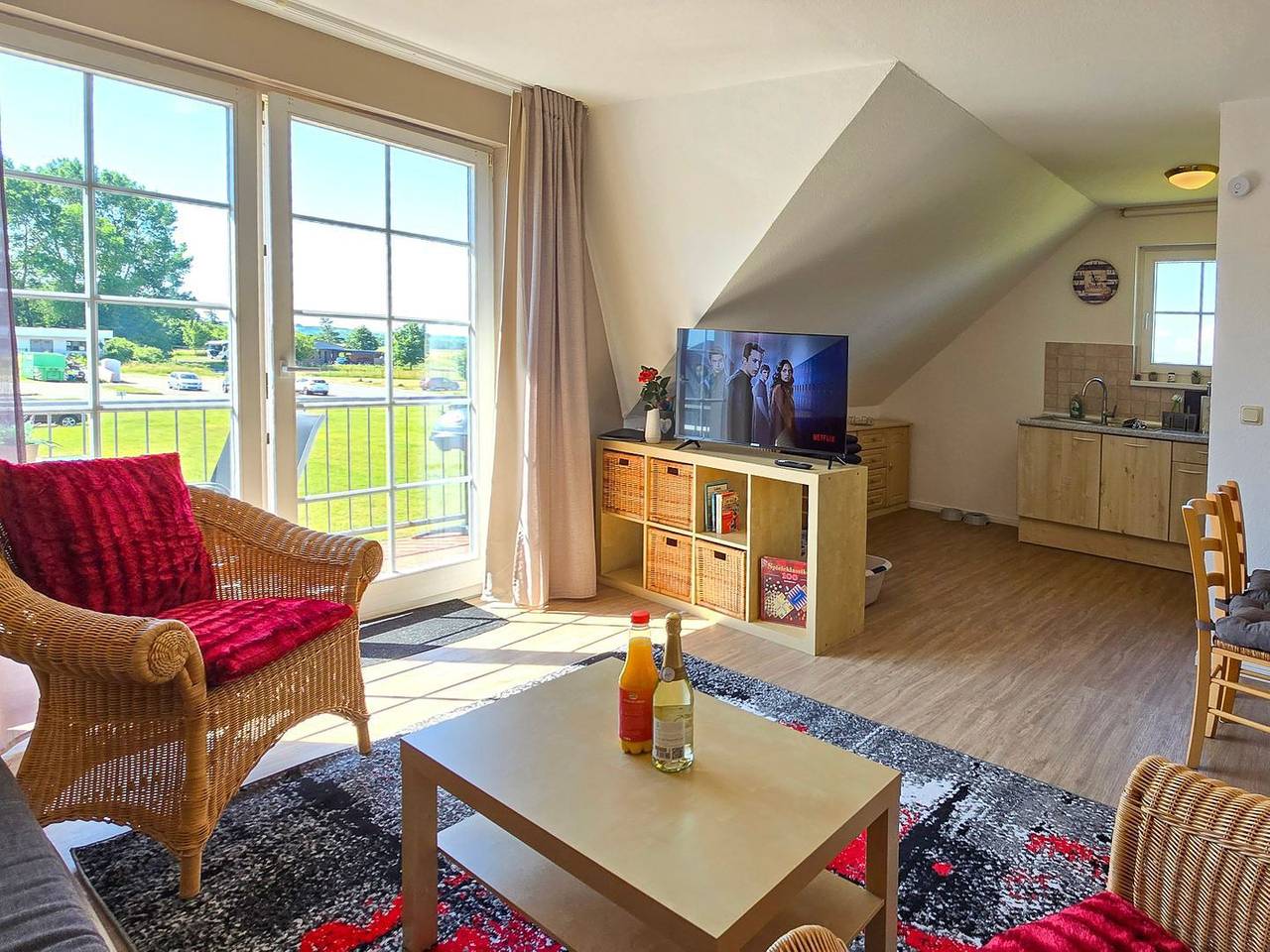 Ganze Wohnung, Ferienwohnung Muschel - Ostsee-Urlaub mit Hund in Neddesitz, Sagard