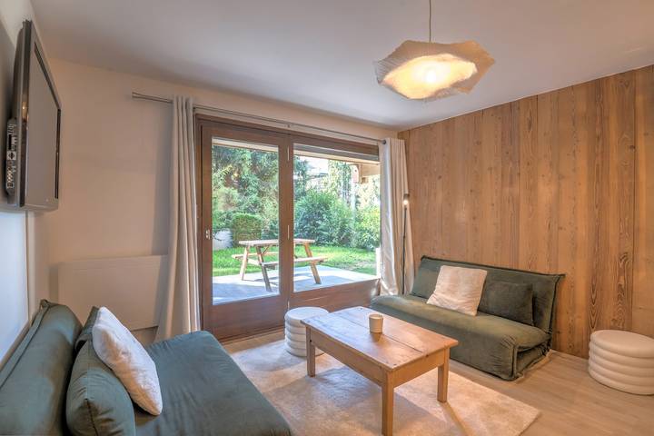 Chalet pour 4 personnes, avec jardin et terrasse à Megève