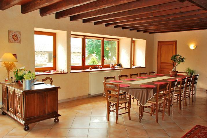 La Ferme Berger - Chambre Pamplemousse in Les Ardillats, Beaujolais