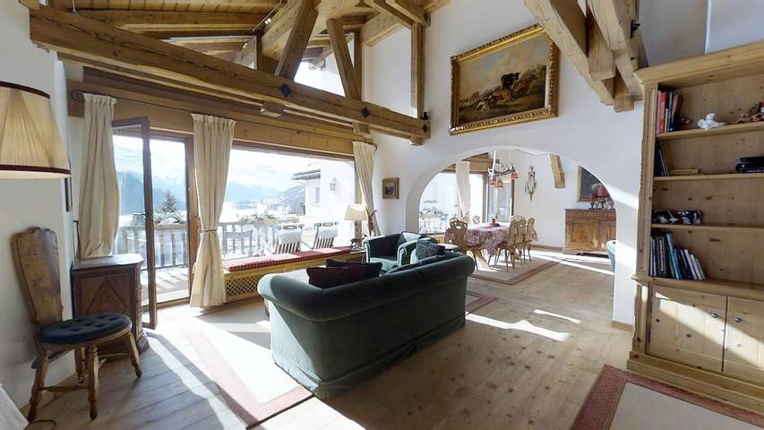 Ferienwohnung für 8 Personen, mit Balkon und Seeblick sowie Ausblick