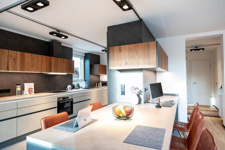 Ferienwohnung für 4 Personen, mit Balkon und Terrasse sowie Ausblick in Burgau