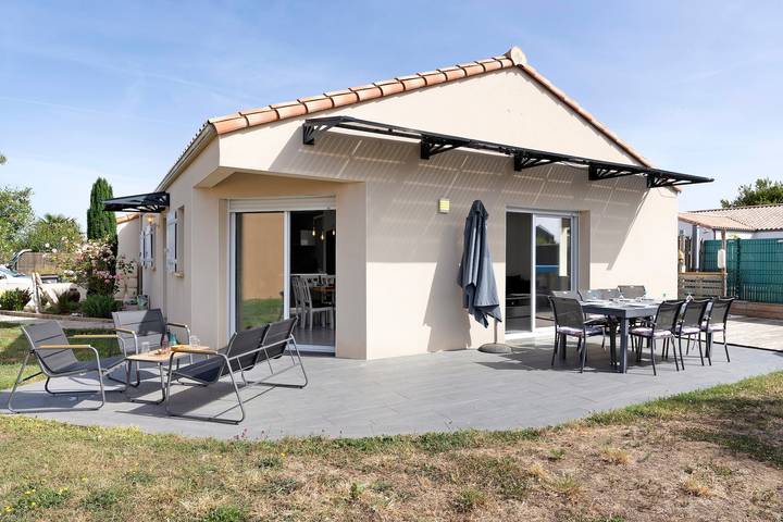 Ferienhaus für 7 Personen, mit Garten