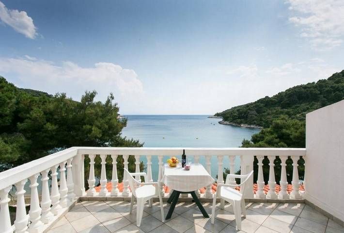 Apartament wakacyjny dla 4 osób, z widok na ocean w Mljet