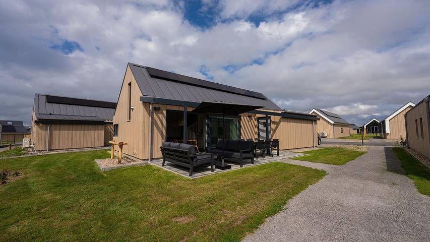 Chalet für 6 Personen, mit Pool und Terrasse sowie Garten in Breskens