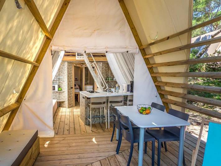 Zelt für 4 Personen, mit Sauna, kinderfreundlich in Kroatien - 3