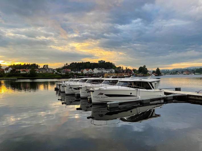 Boot für 2 Personen, mit Terrasse und Sauna sowie Ausblick in Norwegen