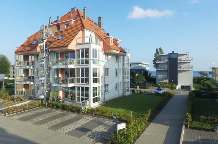 Ferienwohnung für 3 Personen, mit Balkon und Whirlpool sowie Sauna in Großenbrode