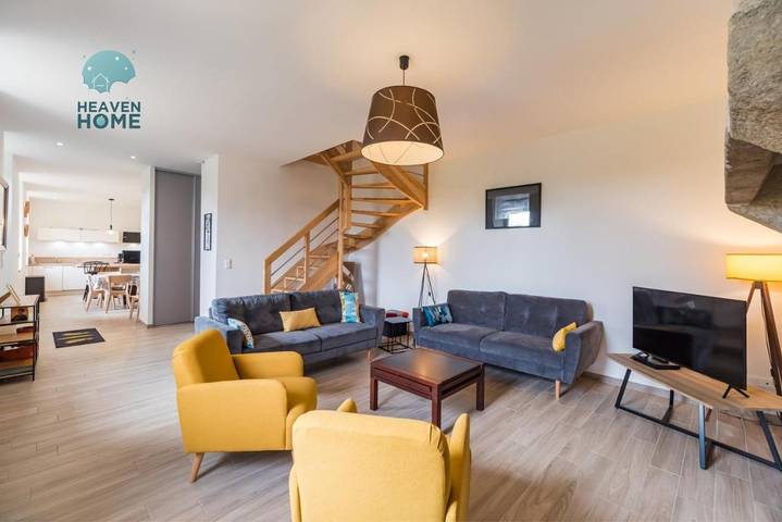 Maison d’hôte pour 10 personnes, avec jardin à Pleumeur-Gautier