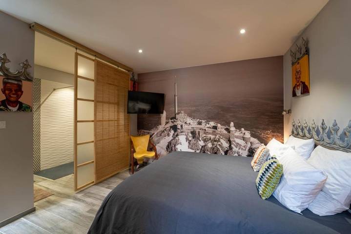 Appartement de vacances pour 2 personnes, avec jardin ainsi que jacuzzi et piscine