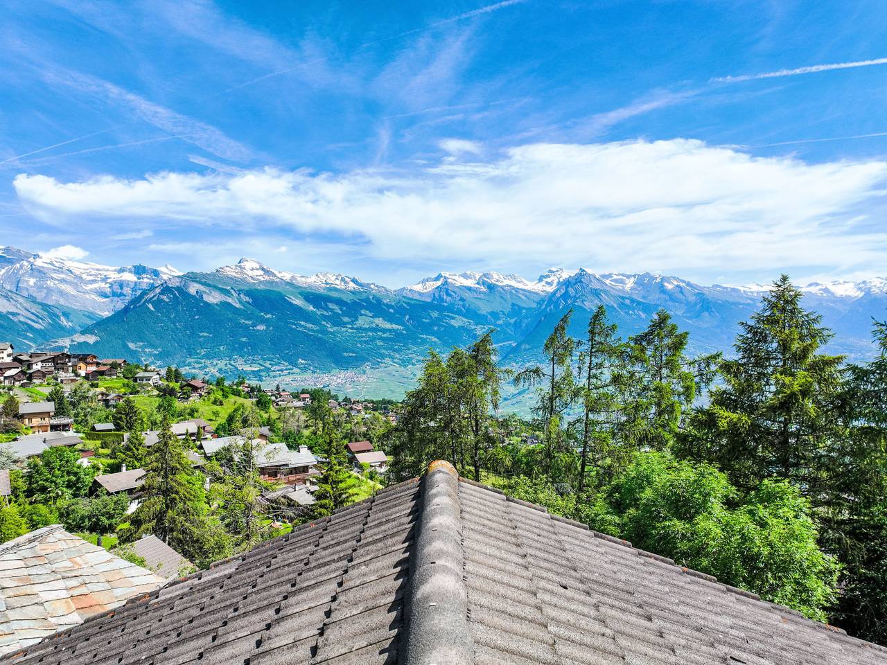Anusach in Nendaz, Walliser Alpen