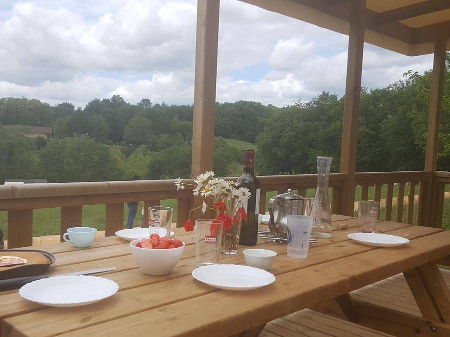 Camping Le Valenty - Mobilheim 6 personen - Panorama Dordogne in Soturac, Lot