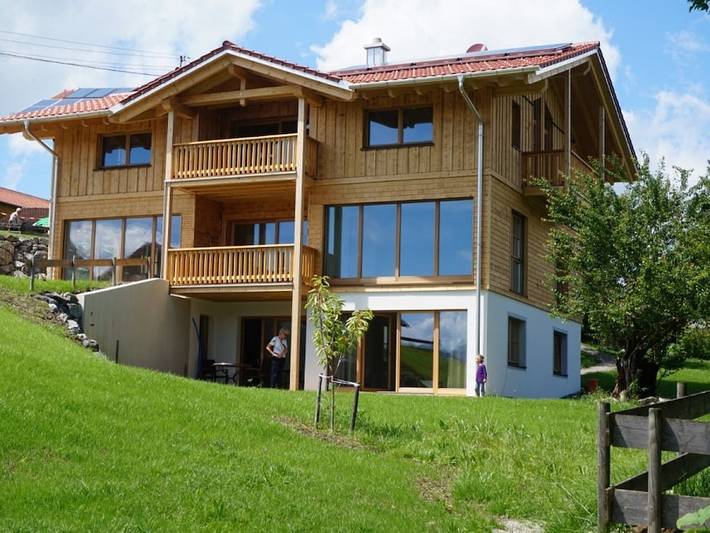 Chalet für 3 Personen, mit Terrasse und Garten im Allgäu
