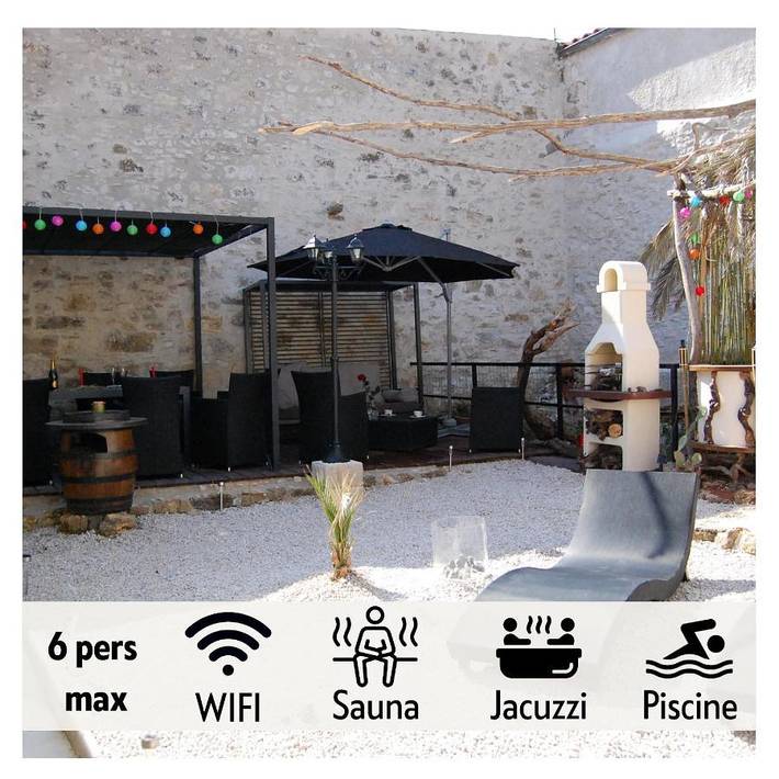 Appartement de vacances pour 6 personnes, avec jardin et piscine ainsi que sauna et jacuzzi - 1