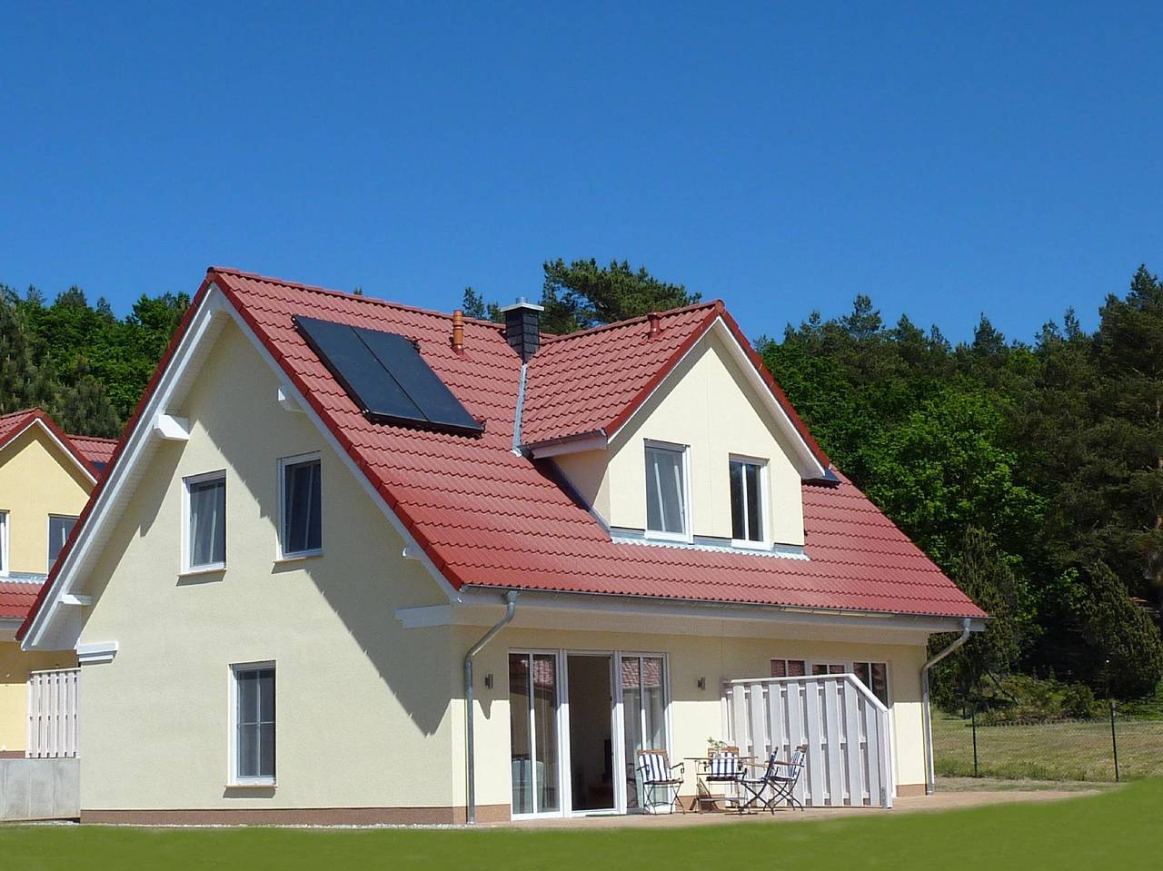 Sunny holiday home by lakes and the sea in Gothensee, Korswandt