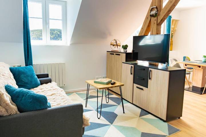 Location de vacances pour 4 personnes, avec Balcon et Terrasse ainsi que Vue sur le lac et Vue à Orbey
