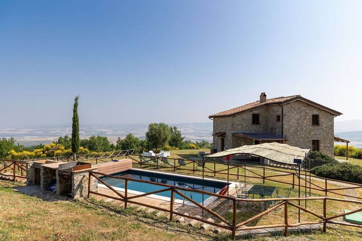 Villa pour 6 personnes, avec piscine dans Val d'Orcia