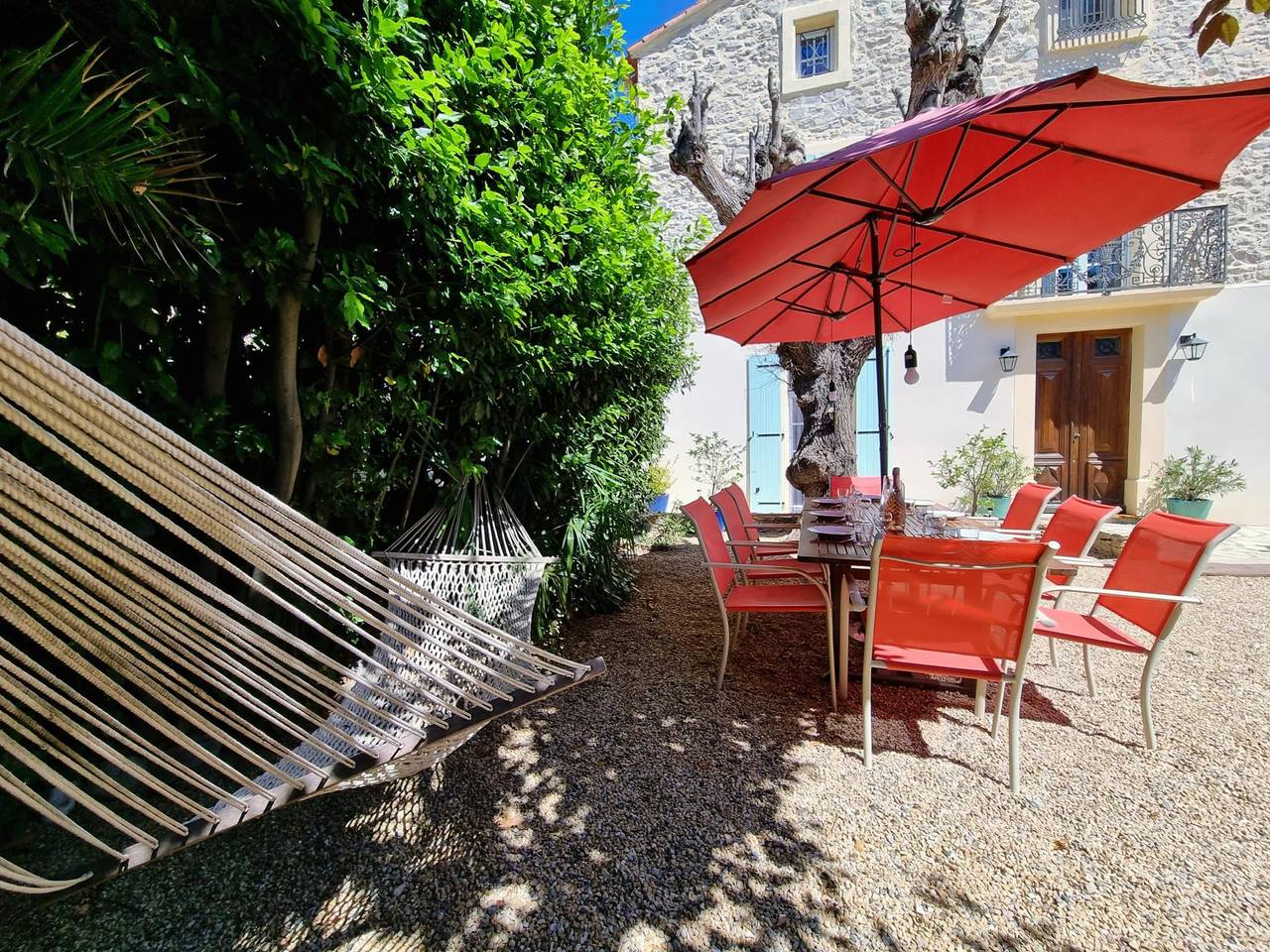 Grande maison de village avec charme et piscine à Olonzac in Olonzac, Canal Du Midi