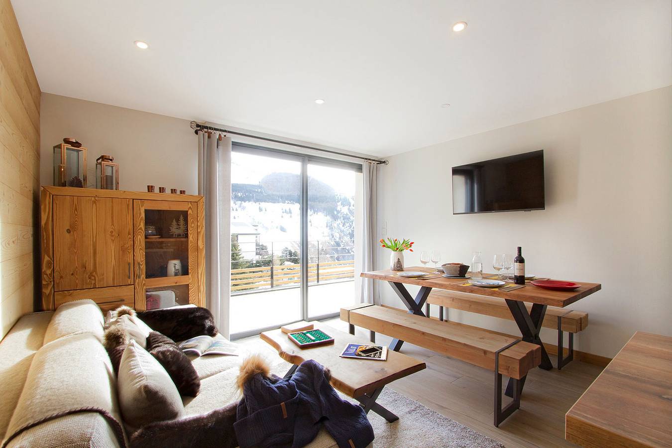 Appartement entier, Appartement de vacances pour 4 personnes avec balcon in Vénosc, Les Deux Alpes