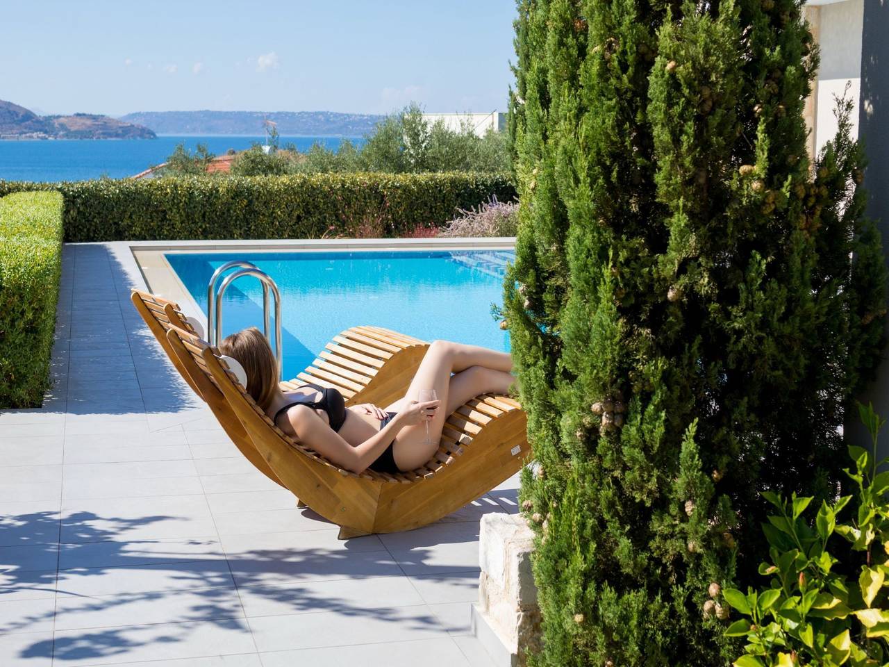 Luxusvilla in Almyrida mit wunderschönem Blick in Almyrida, Vamos