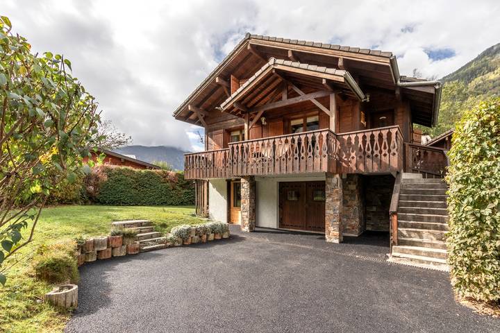 Chalet voor 6 personen, met tuin en balkon in Les Houches