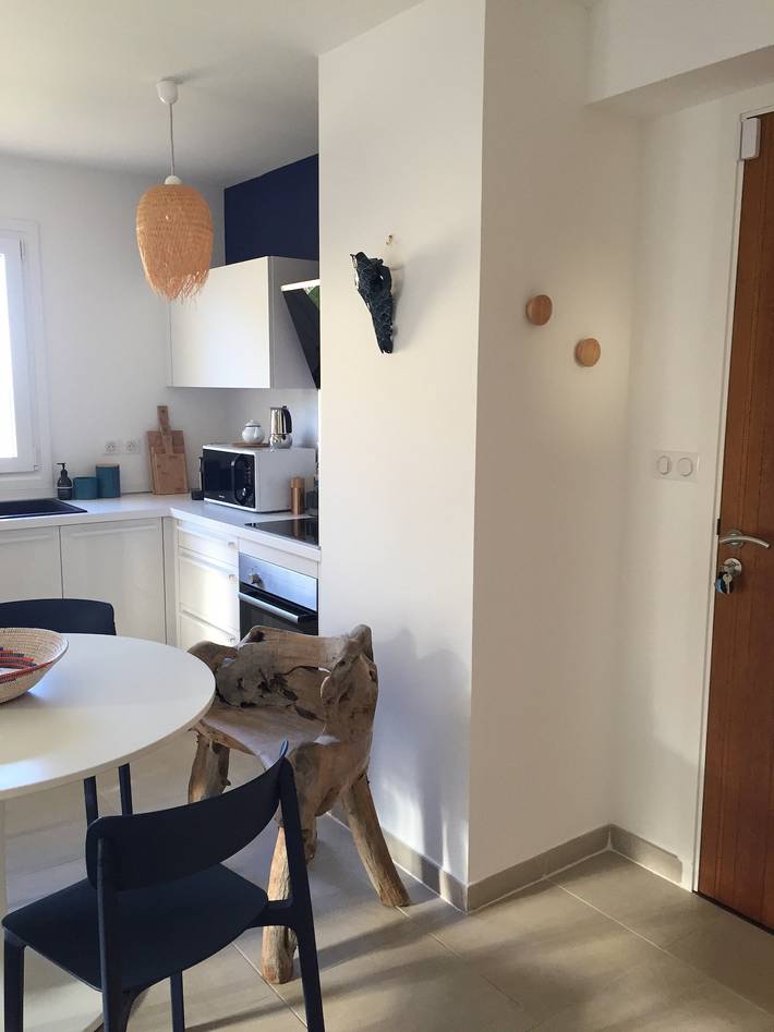 Entire apartment, -T2 Neuf vue mer, jardin, jacuzzi 100m plage in Saint-Florent, Calvi region