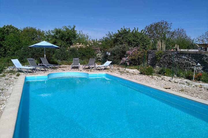 Maison de vacances pour 7 personnes, avec Terrasse ainsi que Jardin et Piscine