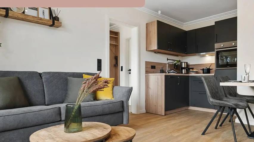 Ferienwohnung für 4 Personen, mit Balkon und Terrasse sowie Sauna