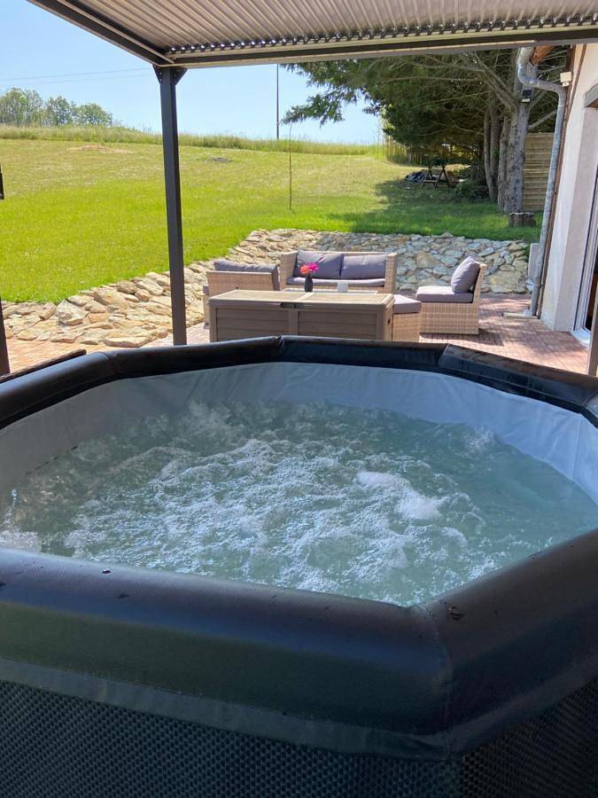 Maison de vacances pour 8 personnes, avec piscine ainsi que vue et jardin