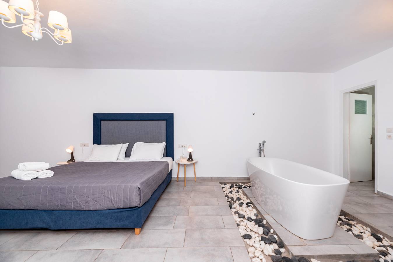 Værelse for 2 personer med have in Karterados, Santorini