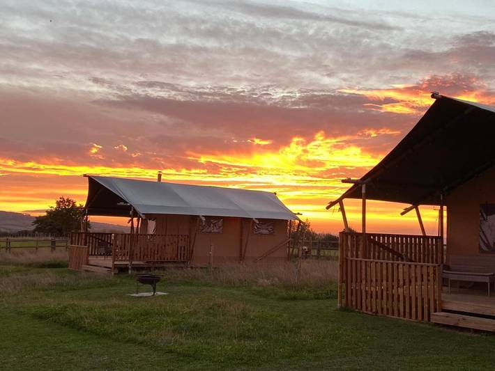 Camping für 4 Personen, mit Balkon und Ausblick in The Cotswolds