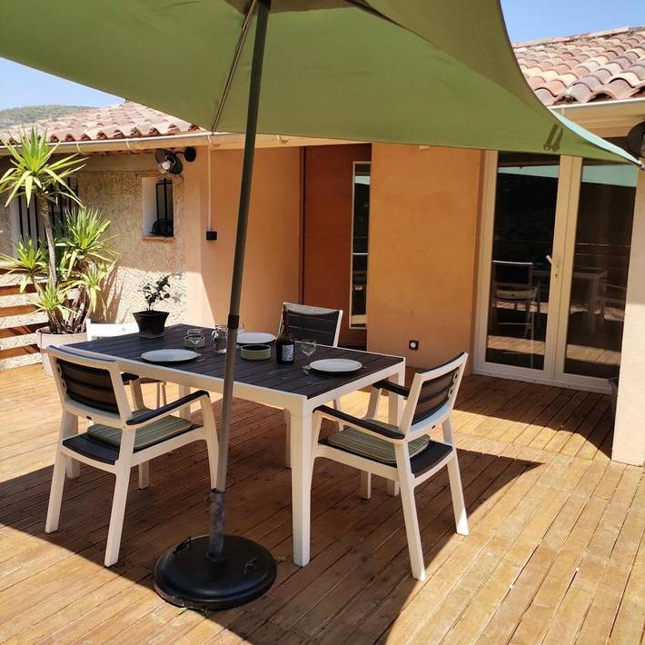Appartement de vacances pour 2 personnes, avec terrasse et vue, animaux acceptés