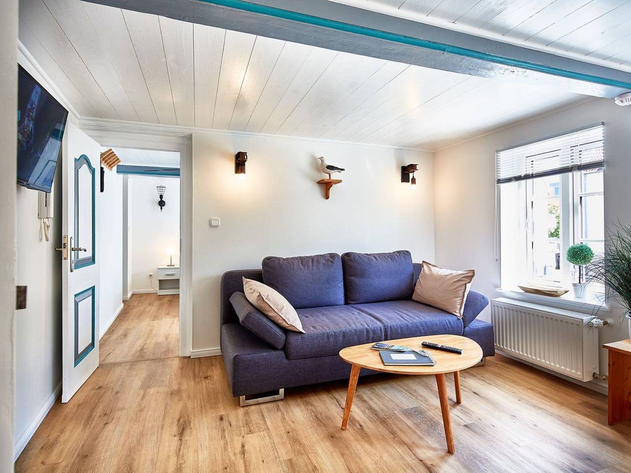 Ganze Ferienwohnung, - Hafen-Butze - Hafen-Butze / zentral gelegene 2-Zimmer-Altbauwohnung im 1. Og in Flensburg, Flensburger Förde