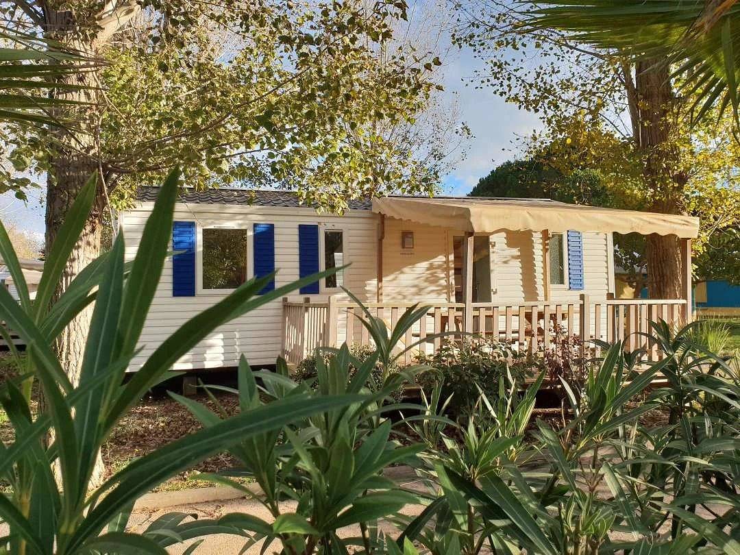 Zecamping 4 étoiles familial 300m plage parc aquatique mobil-home Tv clim in Sérignan, Mittelmeerküste (Frankreich)