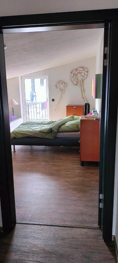 Ferienwohnung für 4 Personen, mit Balkon und Terrasse sowie Garten und Ausblick in Bad Schussenried
