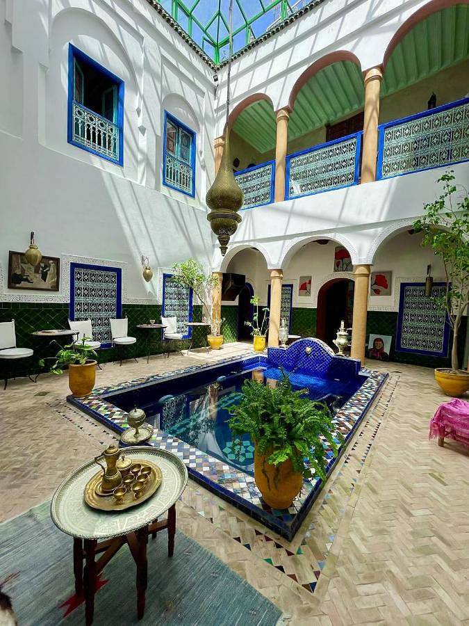 Chambre d’hôte pour 21 personnes, avec jardin et piscine ainsi que vue et sauna, adapté aux familles à Marrakech - 2